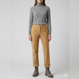 Versace Tan Straight-Leg Pants